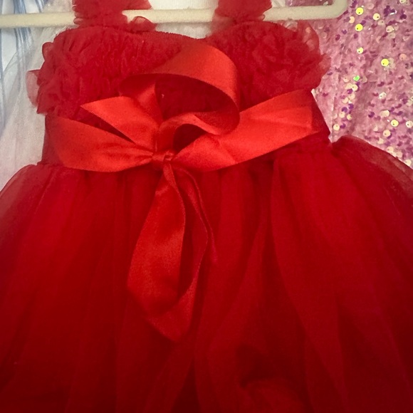 Red Ruffle Dress - Picture 3 of 3